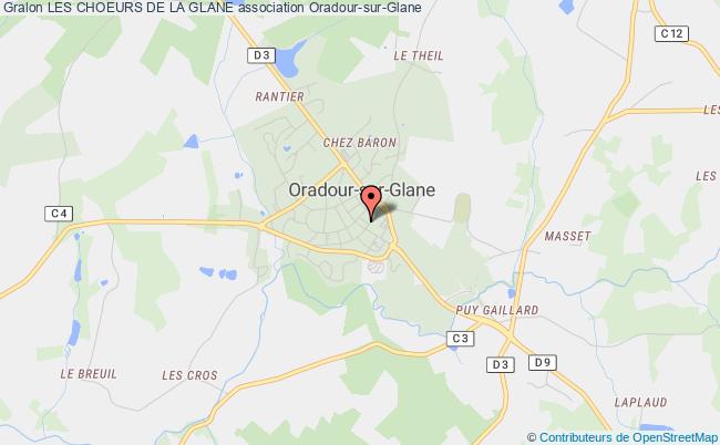 plan association Les Choeurs De La Glane Oradour-sur-Glane