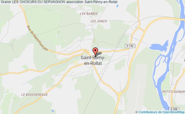 plan association Les Choeurs Du Servagnon Saint-Rémy-en-Rollat