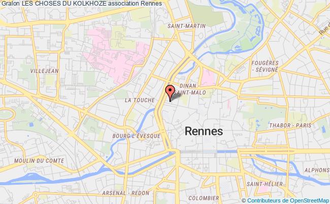 plan association Les Choses Du Kolkhoze Rennes