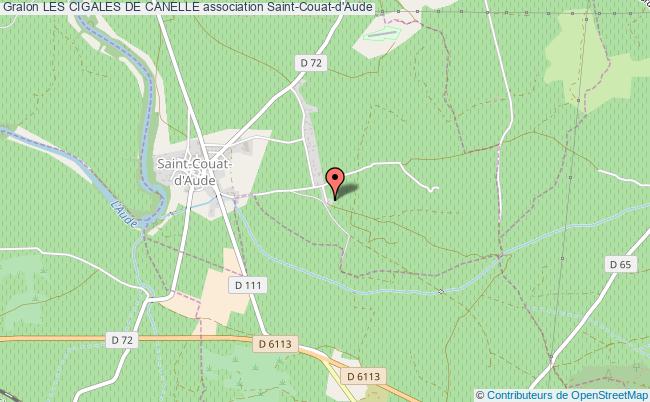plan association Les Cigales De Canelle Saint-Couat-d'Aude