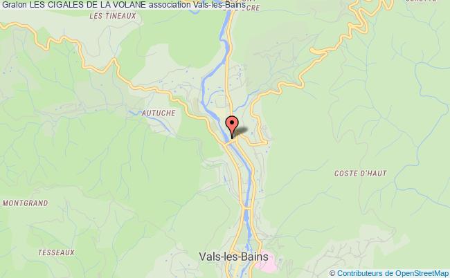 plan association Les Cigales De La Volane Vals-les-Bains