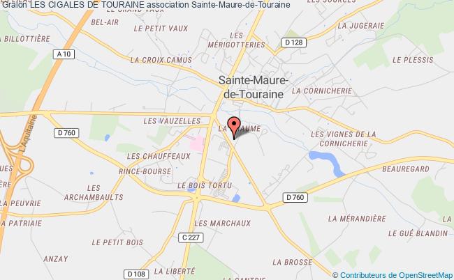plan association Les Cigales De Touraine Sainte-Maure-de-Touraine