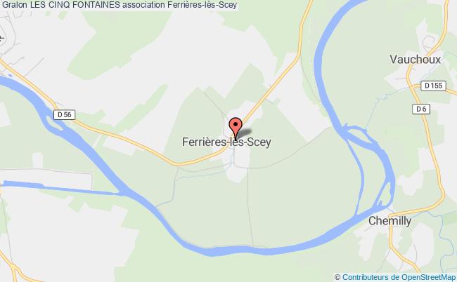 plan association Les Cinq Fontaines Ferrières-lès-Scey