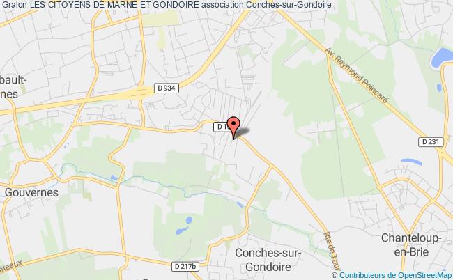 plan association Les Citoyens De Marne Et Gondoire Conches-sur-Gondoire