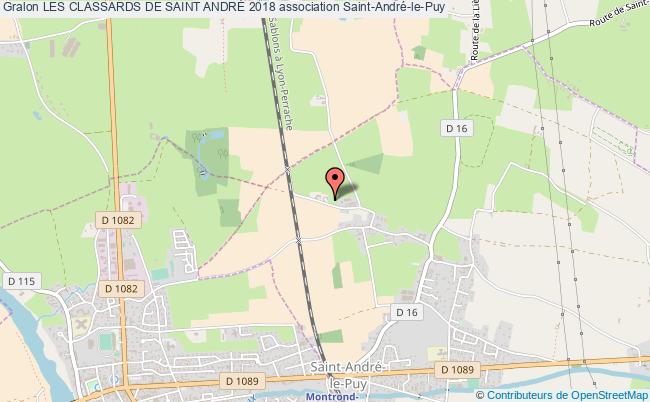 plan association Les Classards De Saint AndrÉ 2018 Saint-André-le-Puy
