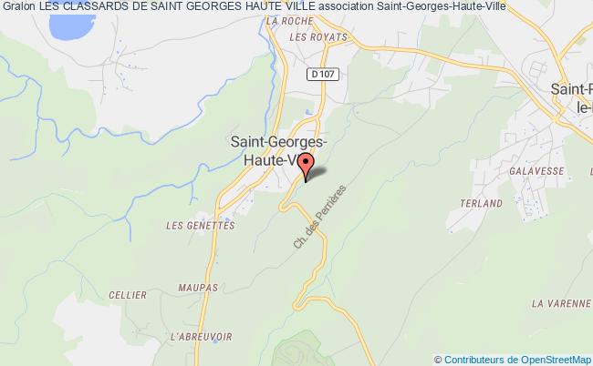 plan association Les Classards De Saint Georges Haute Ville Saint-Georges-Haute-Ville