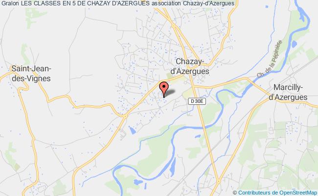 plan association Les Classes En 5 De Chazay D'azergues Chazay-d'Azergues