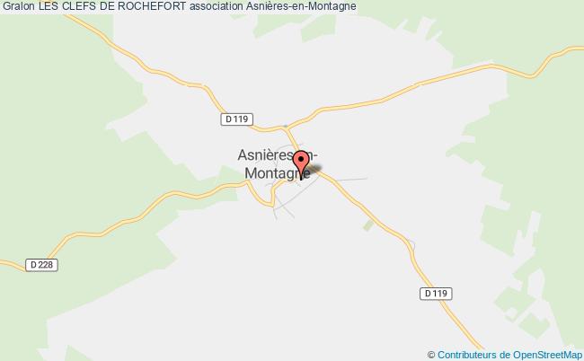 plan association Les Clefs De Rochefort Asnières-en-Montagne