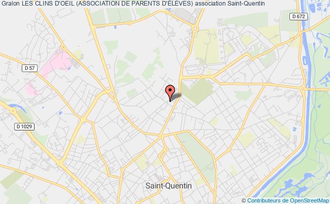 plan association Les Clins D'oeil (association De Parents D'ÉlÈves) Saint-Quentin