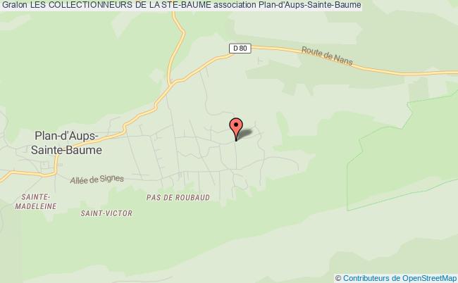 plan association Les Collectionneurs De La Ste-baume Plan-d'Aups-Sainte-Baume