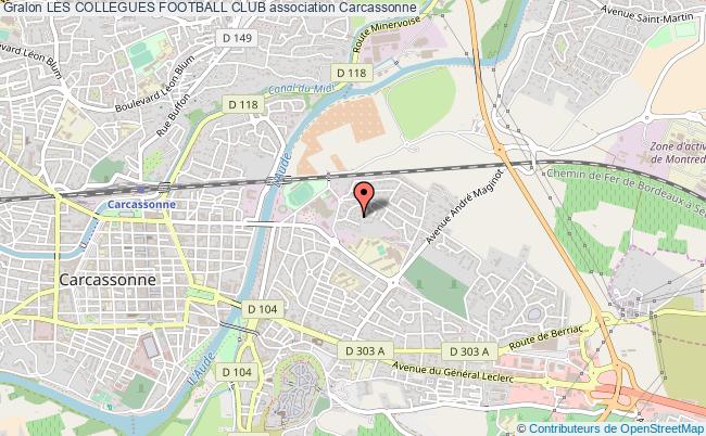 plan association Les Collegues Football Club Carcassonne