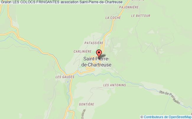 plan association Les Colocs Fringantes Saint-Pierre-de-Chartreuse