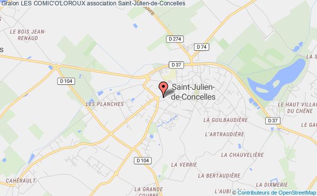 plan association Les Comic'o'loroux Saint-Julien-de-Concelles