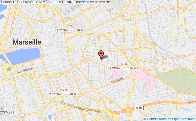 plan association Les Commercants De La Plaine Marseille 5