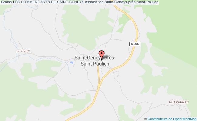 plan association Les Commercants De Saint-geneys Saint-Geneys-près-Saint-Paulien