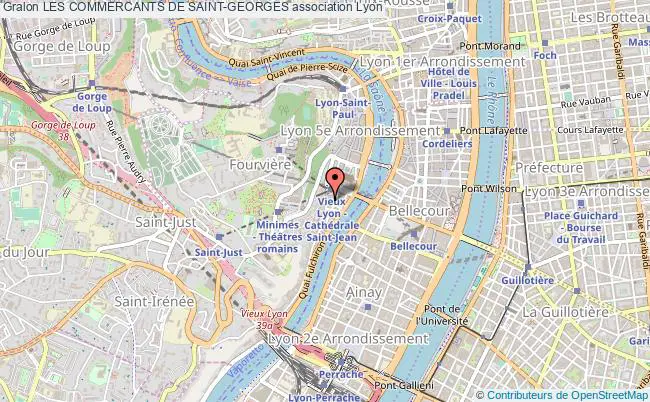 plan association Les Commercants De Saint-georges Lyon 5e Arrondissement