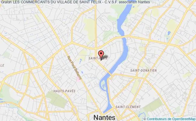 plan association Les Commercants Du Village De Saint Felix - C.v.s.f. Nantes