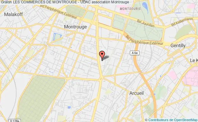 plan association Les Commerces De Montrouge - Udac Montrouge