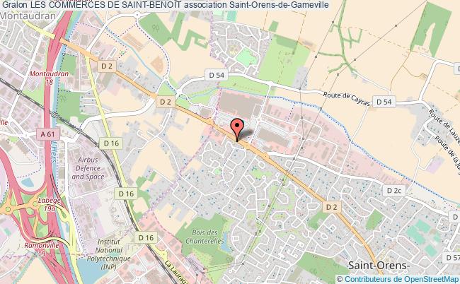plan association Les Commerces De Saint-benoÎt Saint-Orens-de-Gameville