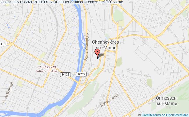 plan association Les Commerces Du Moulin Chennevières-sur-Marne