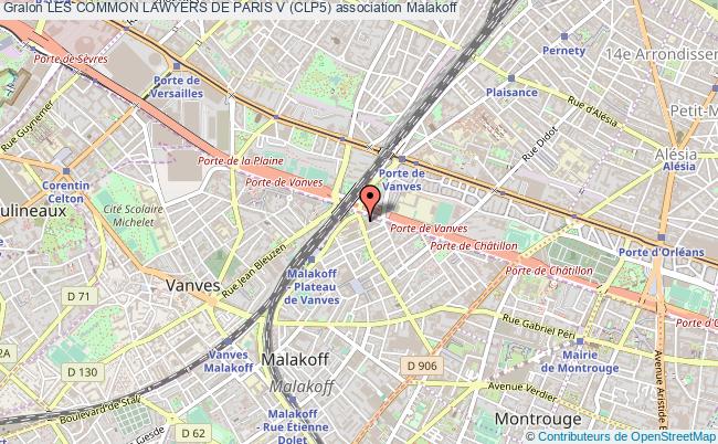 plan association Les Common Lawyers De Paris V (clp5) Malakoff