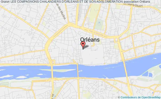 plan association Les Compagnons Chalandiers D'orleans Et De Son Agglomeration Orléans