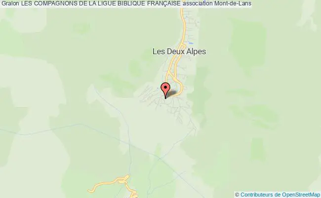 plan association Les Compagnons De La Ligue Biblique FranÇaise Deux Alpes
