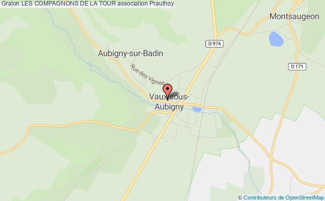 plan association Les Compagnons De La Tour Vaux-sous-Aubigny