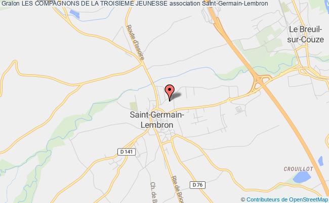 plan association Les Compagnons De La Troisieme Jeunesse Saint-Germain-Lembron