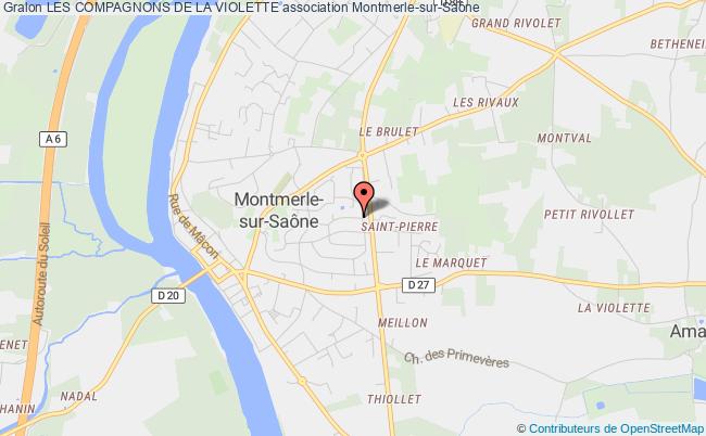 plan association Les Compagnons De La Violette Montmerle-sur-Saône