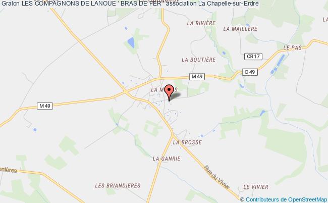 plan association Les Compagnons De Lanoue ' Bras De Fer ' La    Chapelle-sur-Erdre