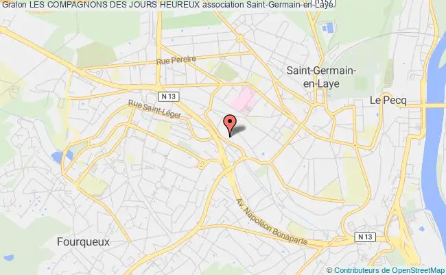 plan association Les Compagnons Des Jours Heureux Saint-Germain-en-Laye