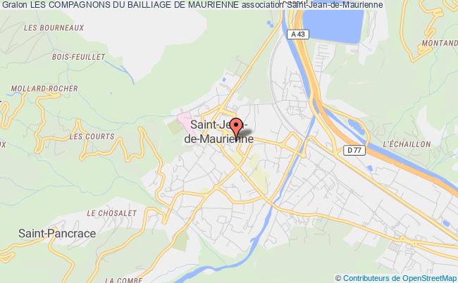 plan association Les Compagnons Du Bailliage De Maurienne Saint-Jean-de-Maurienne