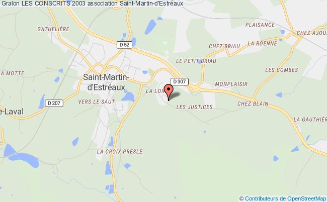 plan association Les Conscrits 2003 Saint-Martin-d'Estréaux