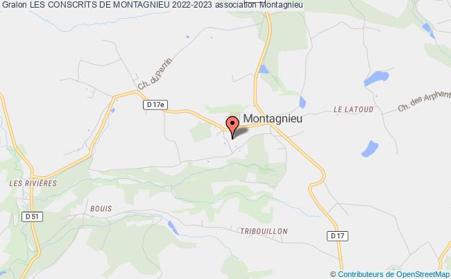 plan association Les Conscrits De Montagnieu 2022-2023 Montagnieu