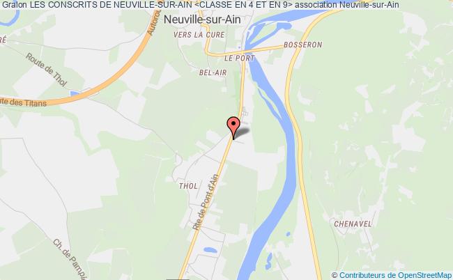 plan association Les Conscrits De Neuville-sur-ain <classe En 4 Et En 9> Neuville-sur-Ain