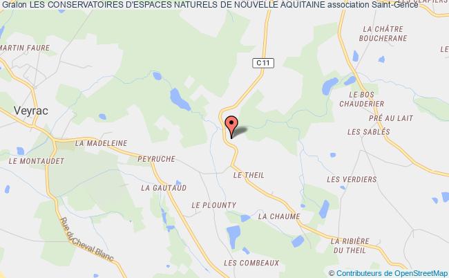 plan association Les Conservatoires D'espaces Naturels De Nouvelle Aquitaine Saint-Gence