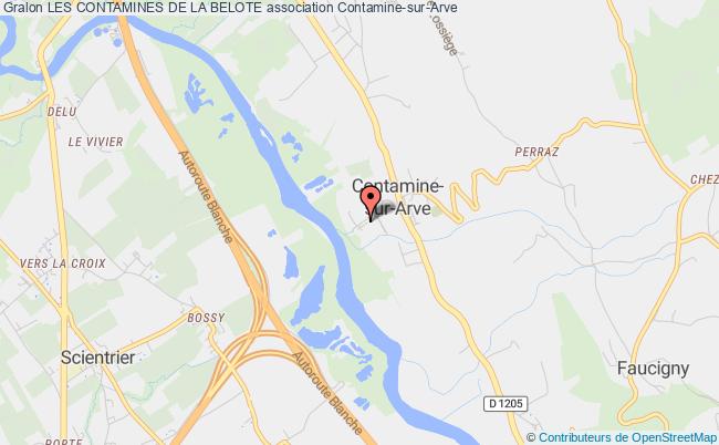 plan association Les Contamines De La Belote Contamine-sur-Arve