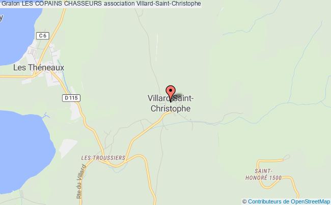 plan association Les Copains Chasseurs Villard-Saint-Christophe