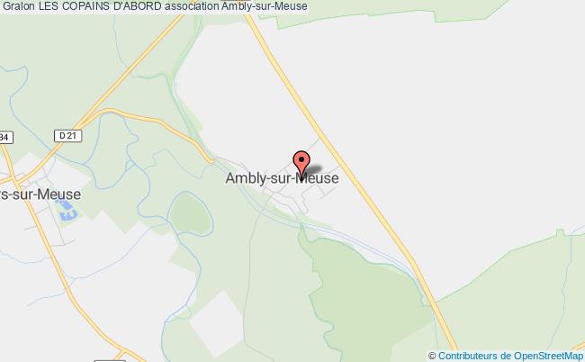 plan association Les Copains D'abord Ambly-sur-Meuse