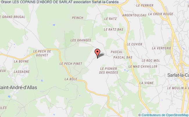 plan association Les Copains D'abord De Sarlat Sarlat-la-Canéda