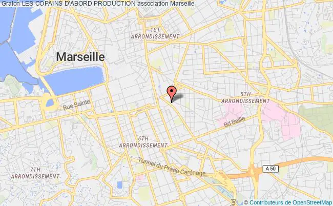 plan association Les Copains D'abord Production Marseille
