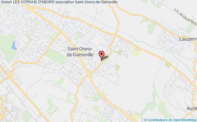 plan association Les Copains D'abord Saint-Orens-de-Gameville