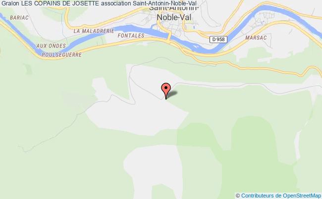 plan association Les Copains De Josette Saint-Antonin-Noble-Val