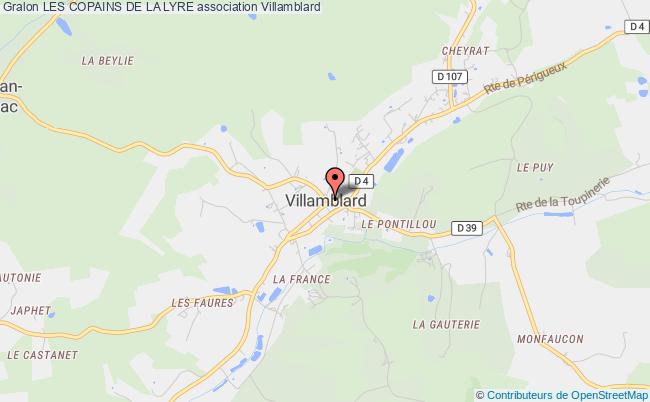 plan association Les Copains De La Lyre Villamblard