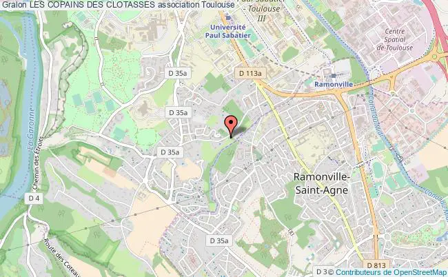plan association Les Copains Des Clotasses Toulouse