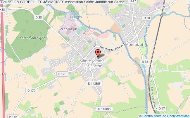 plan association Les Corbeilles Jammoises Sainte-Jamme-sur-Sarthe