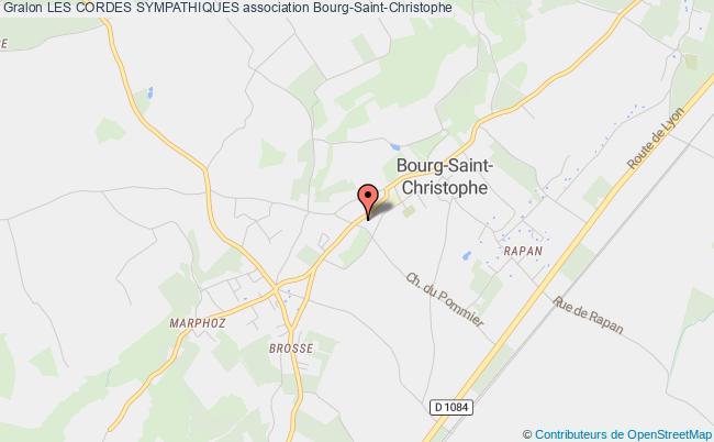 plan association Les Cordes Sympathiques Bourg-Saint-Christophe