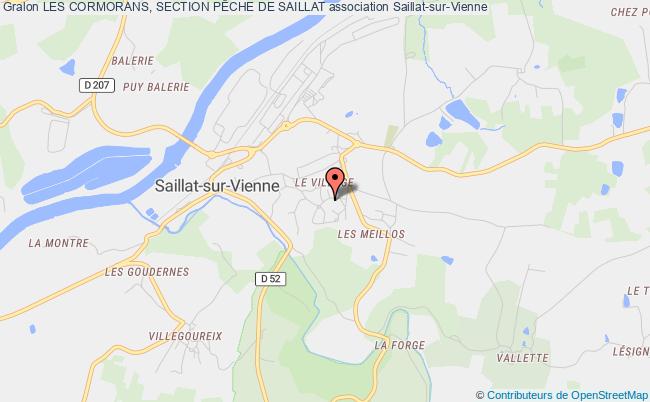 plan association Les Cormorans, Section PÊche De Saillat Saillat-sur-Vienne