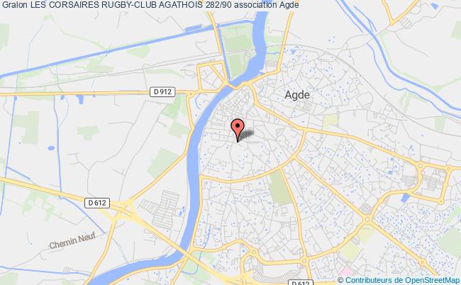plan association Les Corsaires Rugby-club Agathois 282/90 Agde